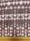 Burgundy and White Batik Look Print Stretch Mesh Fabric By the Yard